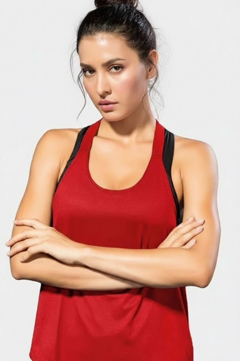 Energy Tank Top- Royal Red