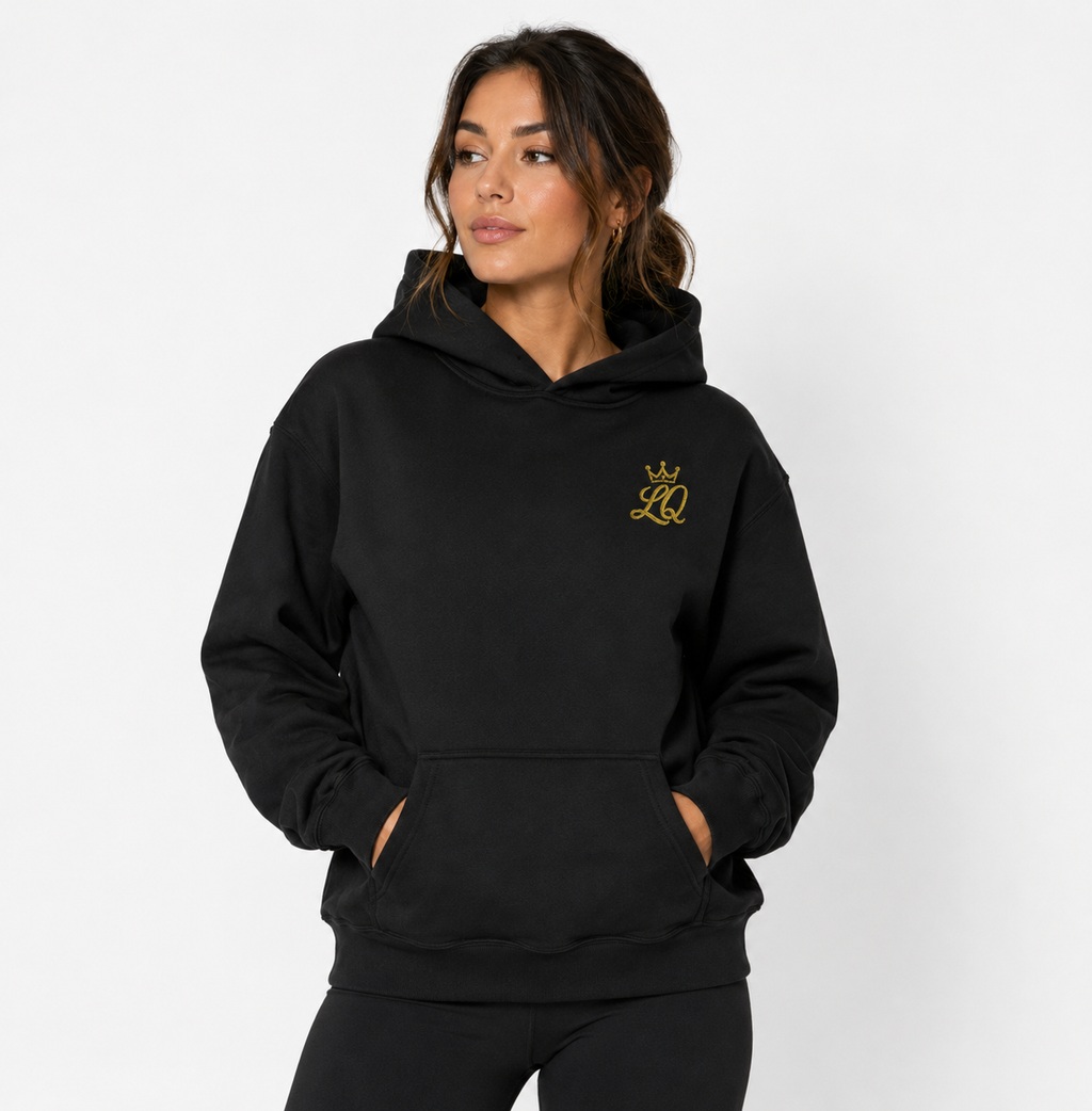The Empress Essential Hoodie- Raven Black