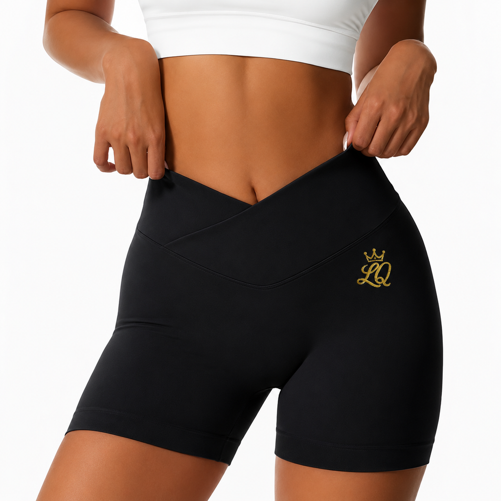Wrap Waist Shorts- Raven Black